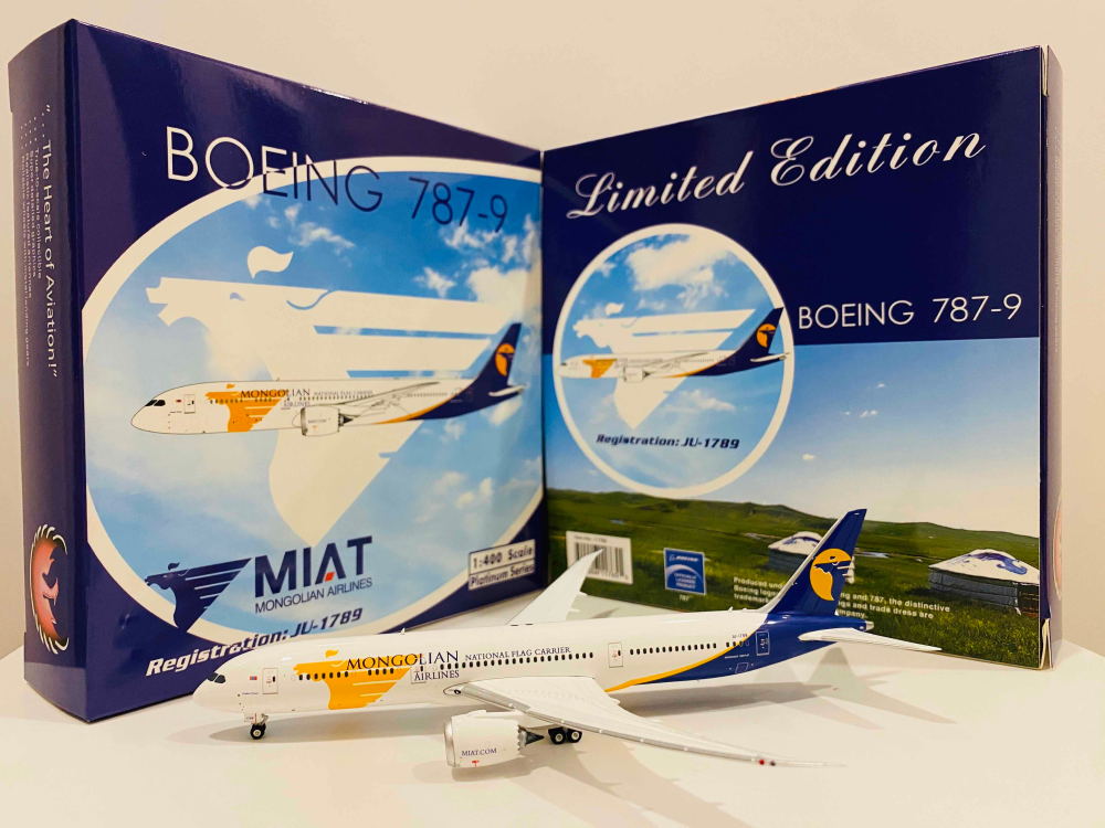 PH11765 MIAT Mongolian Airlines B787-9 JU-1789 – Airplane Model SG