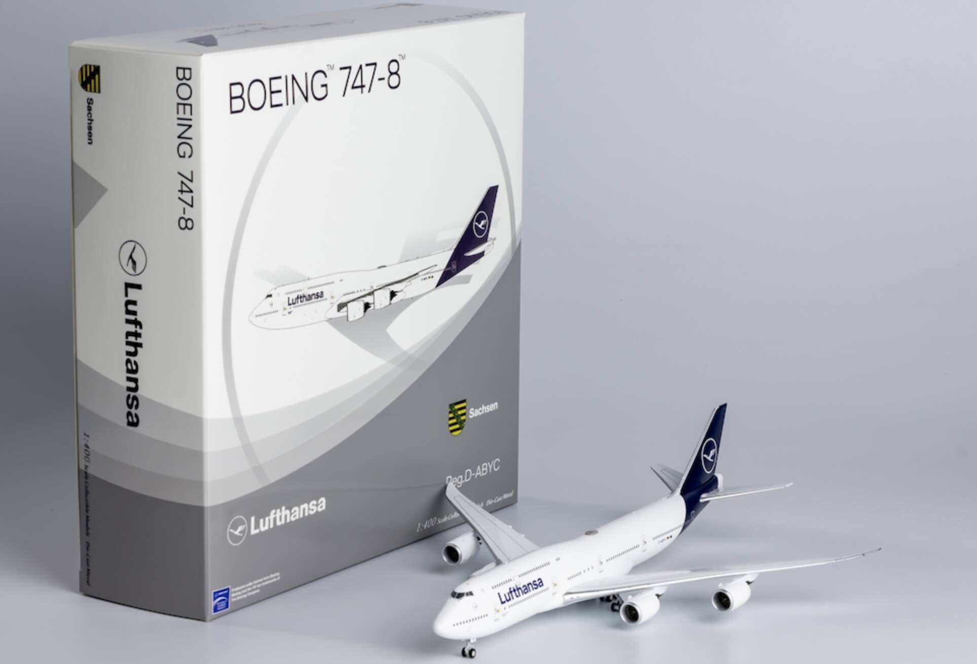 林 NG78028 Lufthansa B747-8 D-ABYC – Airplane Model SG